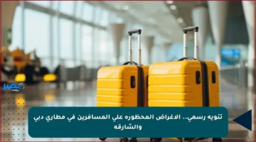 تنويه رسمي.. الأغراض المحظورة على المسافرين في مطاري دبي والشارقة